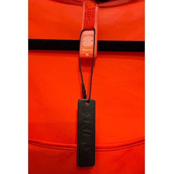 SKIMS Jelly Sheer Long Sleeve Bodysuit Poppy Square Neck XL - Picture 8 of 8